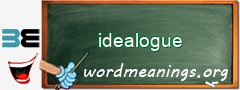 WordMeaning blackboard for idealogue